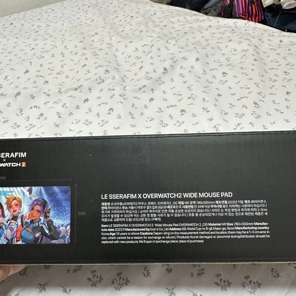 Overwatch - Le Sserafim x Overwatch 2 Limited Edition Mousepad NWT